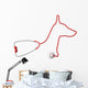 Dog-Shaped Stethoscope Wall Decal