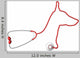 Dog-Shaped Stethoscope Wall Decal