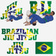 Brazilian Jiu-Jitsu Wall Decal