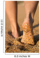 girl's barefoot legs Wall Mural