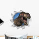 T-Rex Rips Through Your Document Wall Decal