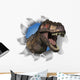 T-Rex Rips Through Your Document Wall Decal