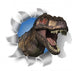 T-Rex Rips Through Your Document Wall Decal
