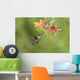 Hummingbird and Honeysuckle Wall Mural