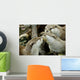 otters kissing Wall Mural