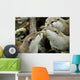 otters kissing Wall Mural
