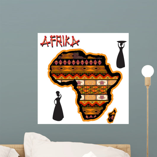 Africa Traditional Map Wall Mural