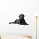 Black Labrador Retriever Lying Wall Decal