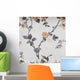 Orange Flowers Fabric Texture Wall Decal