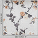 Orange Flowers Fabric Texture Wall Decal