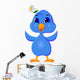 Funny Bluebird Wall Decal