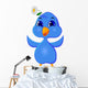 Funny Bluebird Wall Decal