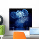 Celebratory Blue Firework Wall Decal