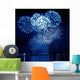Celebratory Blue Firework Wall Decal