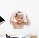 Baby Washing Hair Bath Wall Decal
