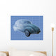 Transparent Illustration Classic Volkswagen Wall Decal