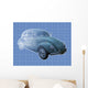 Transparent Illustration Classic Volkswagen Wall Decal