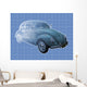 Transparent Illustration Classic Volkswagen Wall Decal
