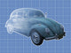 Transparent Illustration Classic Volkswagen Wall Decal