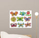 trippy cool butterflies Wall Decal