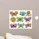 trippy cool butterflies Wall Decal