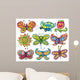 trippy cool butterflies Wall Decal
