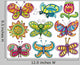 trippy cool butterflies Wall Decal