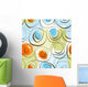 Abstract Floral Seamless Pattern Wall Decal