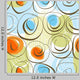 Abstract Floral Seamless Pattern Wall Decal