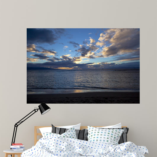 Clouds and Deep Colors From Kaanapali Beach Wall Mural
