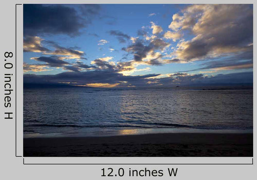 Clouds and Deep Colors From Kaanapali Beach Wall Mural