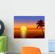 Sunset with Palmtree Silhouette