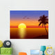 Sunset with Palmtree Silhouette