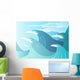High Seas - Huge waves break Wall Mural