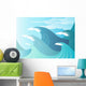 High Seas - Huge waves break Wall Mural
