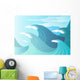 High Seas - Huge waves break Wall Mural