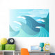 High Seas - Huge waves break Wall Mural