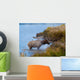 Bull Elk Exiting Lake Wall Mural