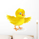 Cute happy little yellow Easter chick Wall Decal