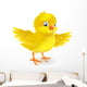 Cute happy little yellow Easter chick Wall Decal