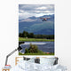 Red Floatplane Landing Wall Mural