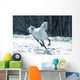 Skipping White Horse Wall Decal