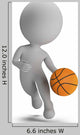 Basketball Player Wall Decal