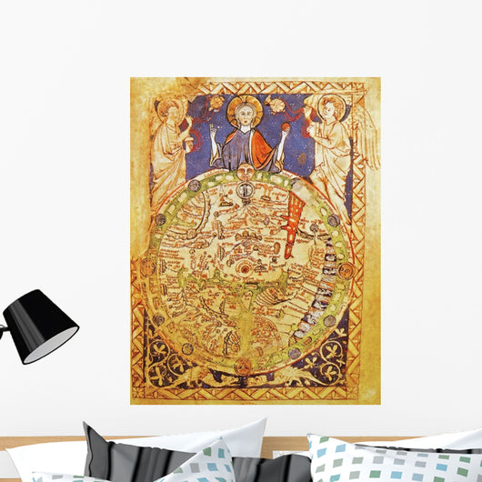 Medieval Map with Jerusalem