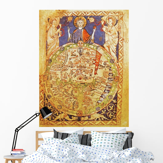 Medieval Map with Jerusalem