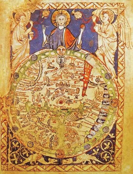 Medieval Map with Jerusalem