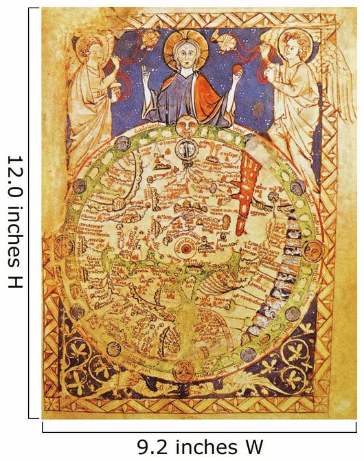 Medieval Map with Jerusalem