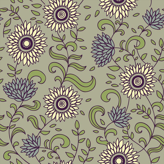Floral Seamless Pattern For Wall Decal