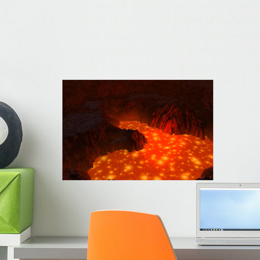 Lava Lake Wall Mural