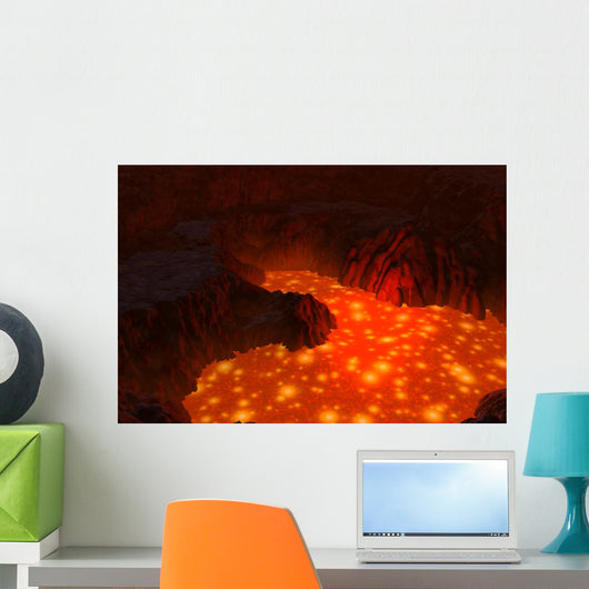 Lava Lake Wall Mural